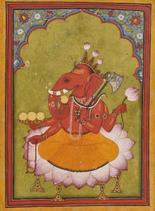 Schilderij van Ganesha